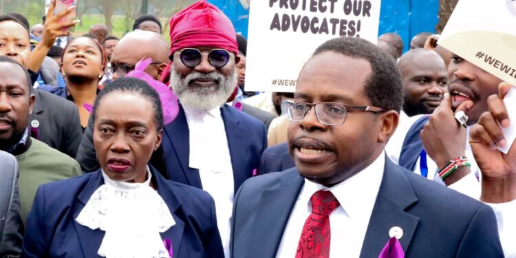 LSK Leads Purple Ribbon March in Honour of Slain Advocates
