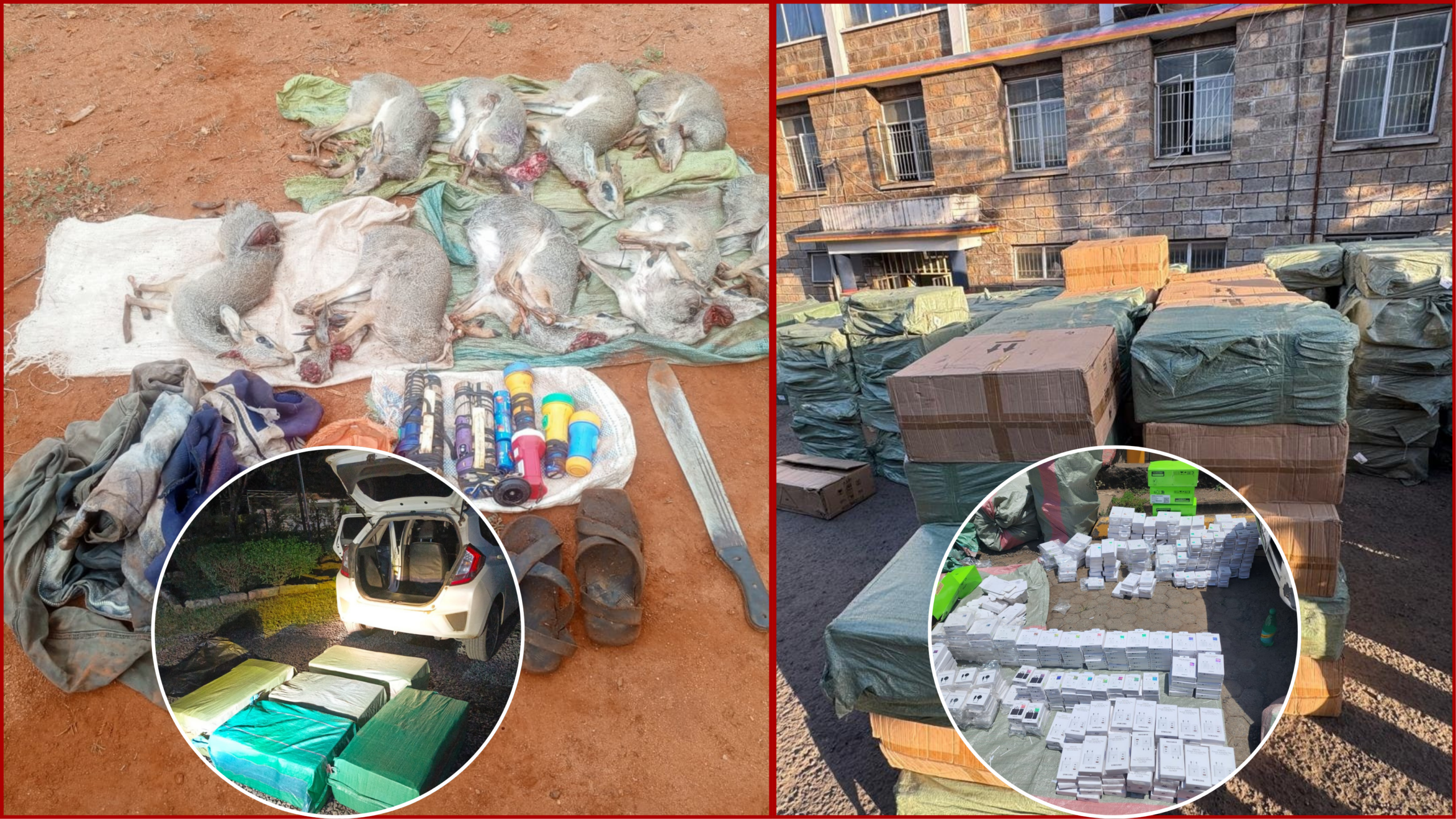 29 Arrested as Multi-Agency Operation Uncovers KSh 62.7 Million in Suspected Contraband