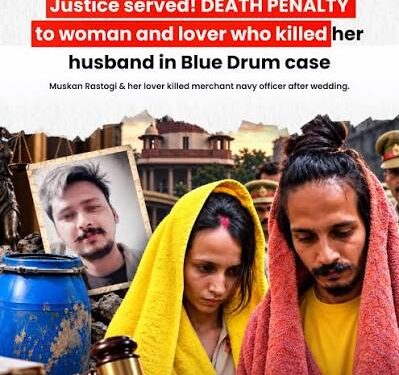 Indian Woman And Boyfriend Sentenced to Death for Husband’s Murder in ‘Blue Drum’ Case